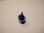 Royalblauer Ring mit silberner Spirale