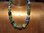 Murano-Perlen in Grün- und Blautönen mit Gold